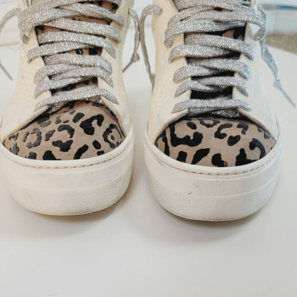P448 Thea Platform Sneakers in Python Roccia Leop… - image 4
